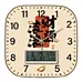 12 inch MDF wall clock with LCD display